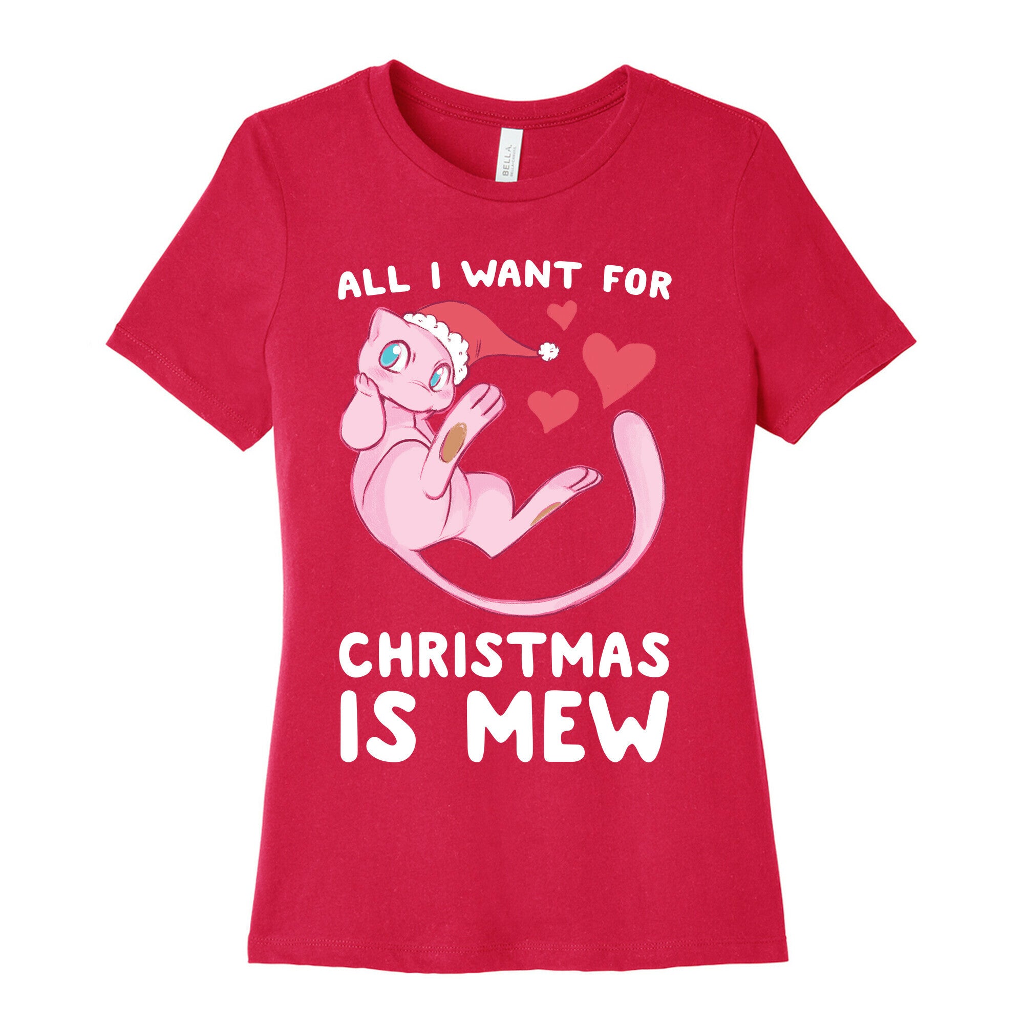 All I Want for Christmas is Mew Women's Cotton Tee
